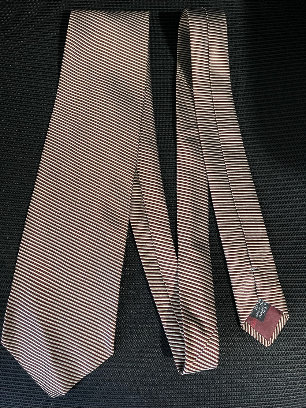 Giorgio Armani Cravatte Vintage Striped Silk Tie